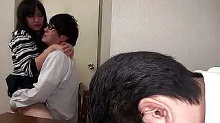 Japanese brunette wife Risa Kurokawa had sex with lover uncensored&period;
